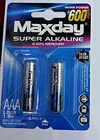 Батарейки Maxday C 57144 (20) Alcaline, мини-пальчиковые, АAА 1,5V, ЦЕНА ЗА 48 ШТУК В БЛОКЕ
