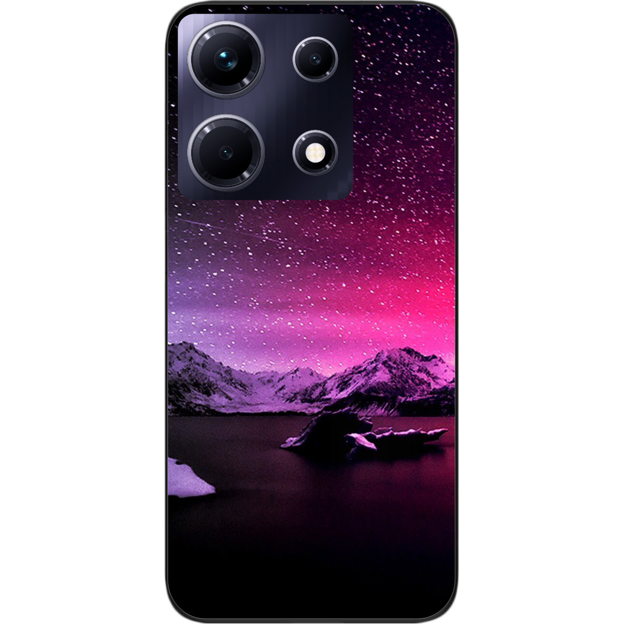 Силіконовий чохол бампер Epik для Infinix Note 30 4G (X6833B) з картинкою Зірки