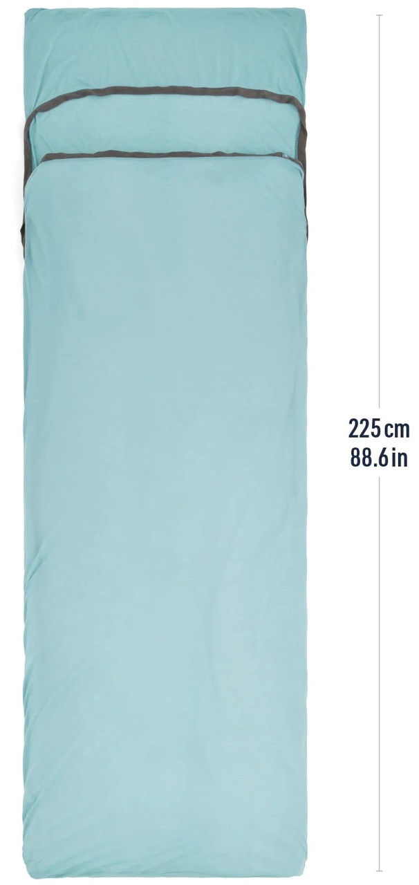 Вкладиш в спальник Sea To Summit Comfort Blend, Rectangular with Pillow Sleeve (Aqua Sea/Beluga)