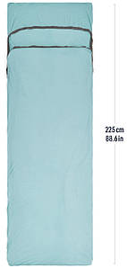 Вкладиш в спальник Sea To Summit Comfort Blend, Rectangular with Pillow Sleeve (Aqua Sea/Beluga)