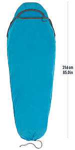 Вкладиш в спальник Sea To Summit Breeze Insect Shield, Standard Mummy (Turkish Tile Blue)