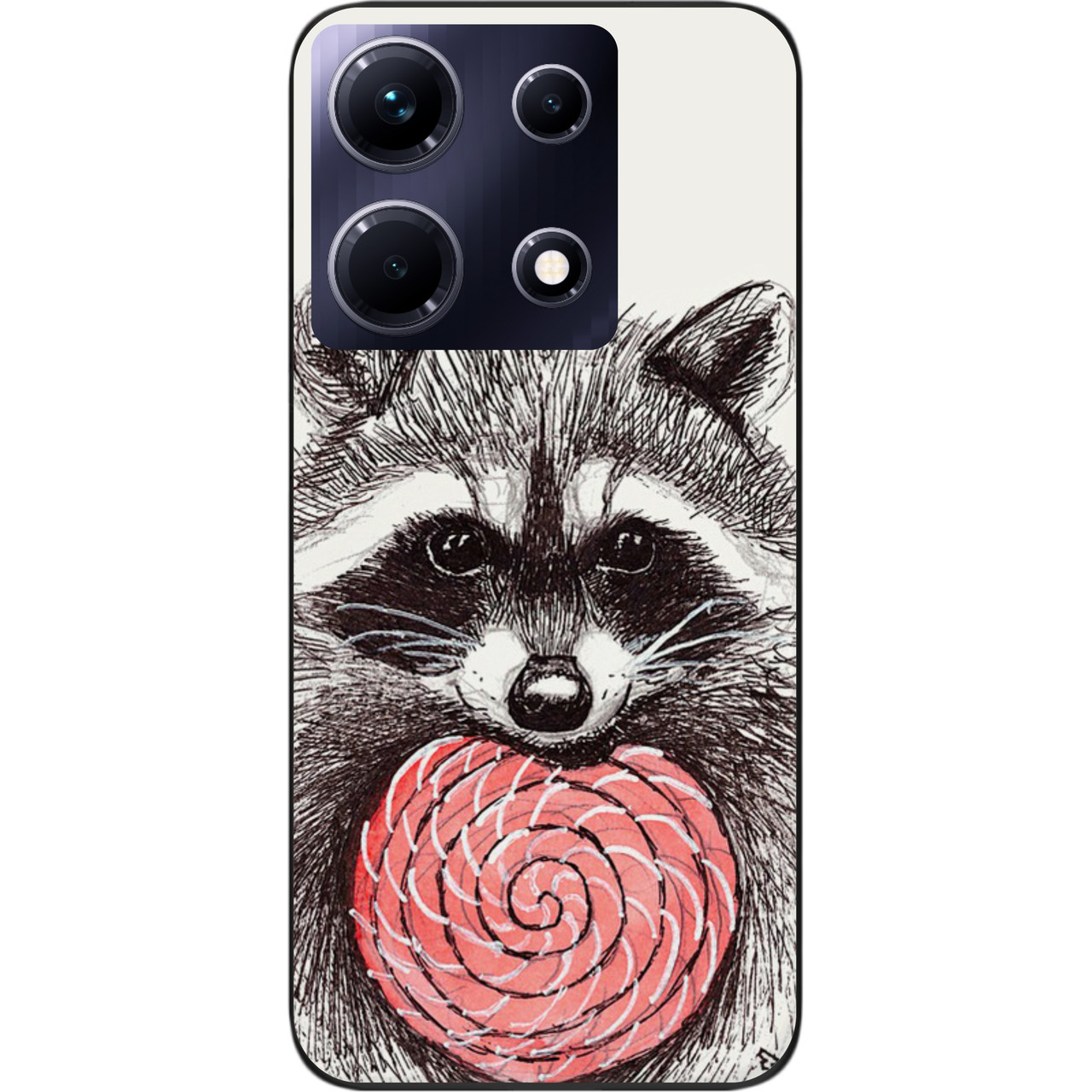 Силіконовий чохол Epik для Infinix Note 30 4G (X6833B) з картинкою Єнот