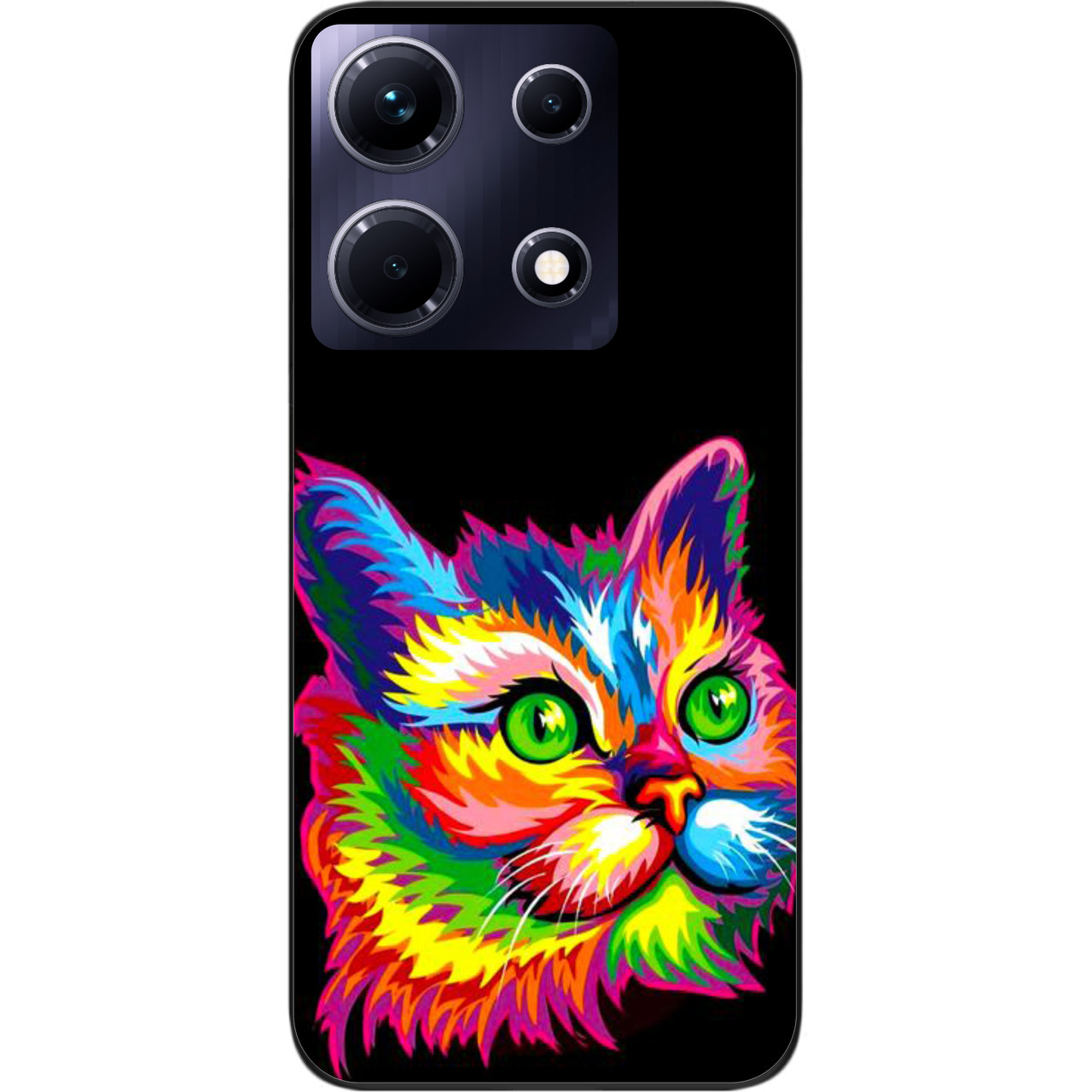 Силіконовий чохол Epik для Infinix Note 30 4G (X6833B) з картинкою Яскравий кіт