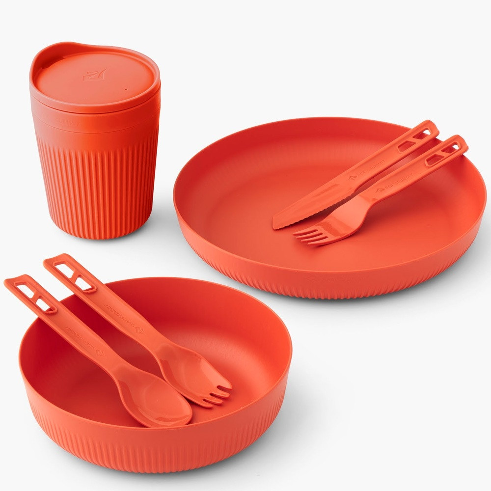 Набір туристичного посуду Sea To Summit Passage Dinnerware Set 1P, 7 Piece (Spicy Orange)