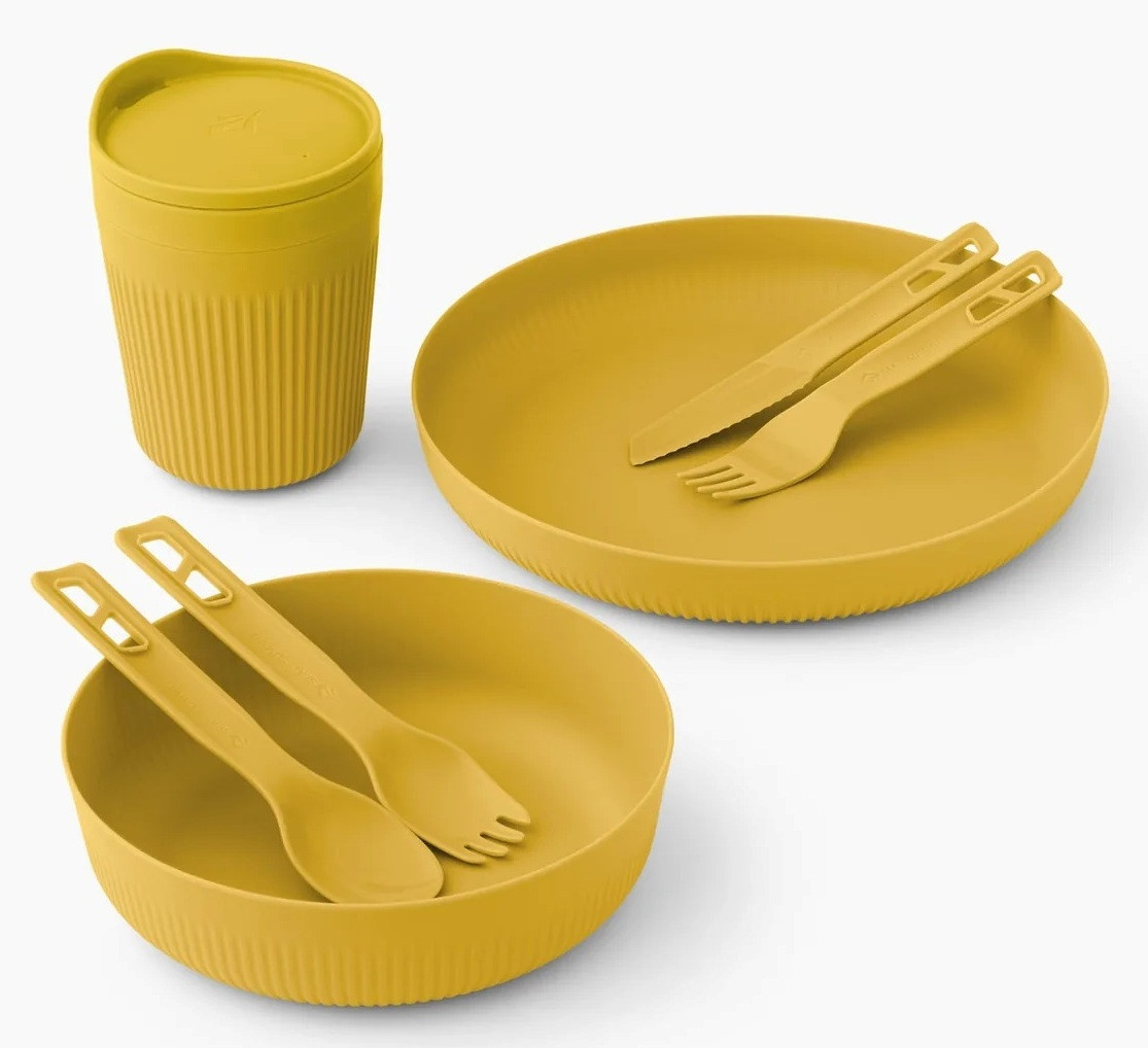 Набор туристической посуды Sea To Summit Passage Dinnerware Set 1P, 7 Piece (Arrowwood Yellow)