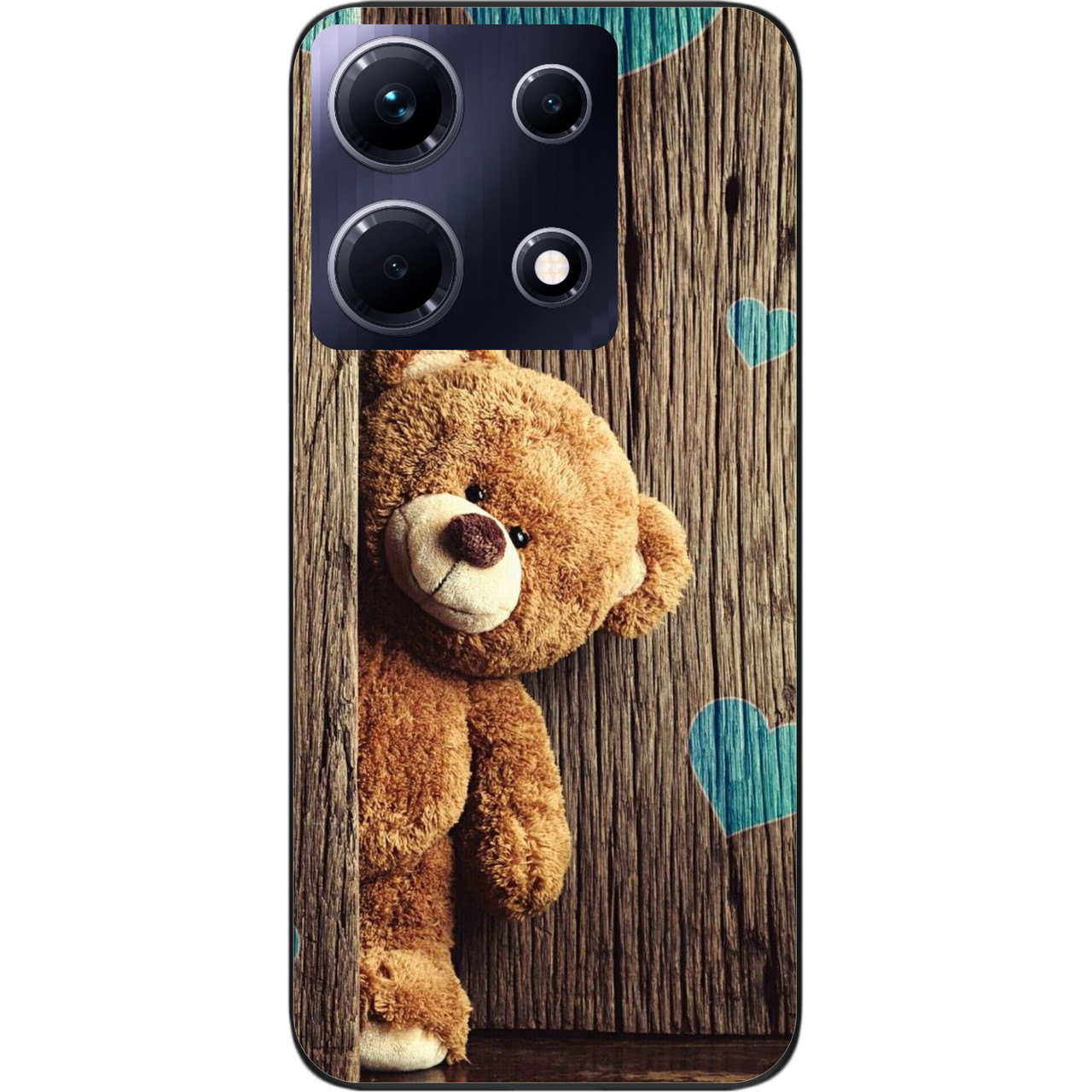 Бампер силіконовий чохол Epik для Infinix Note 30 4G (X6833B) з картинкою Ведмедик