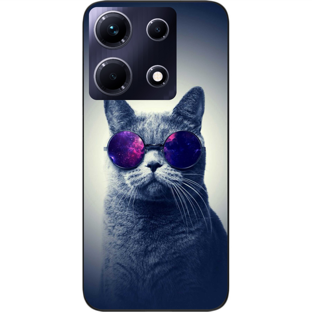 Силіконовий чохол Epik для Infinix Note 30 4G (X6833B) з картинкою Сірий кіт