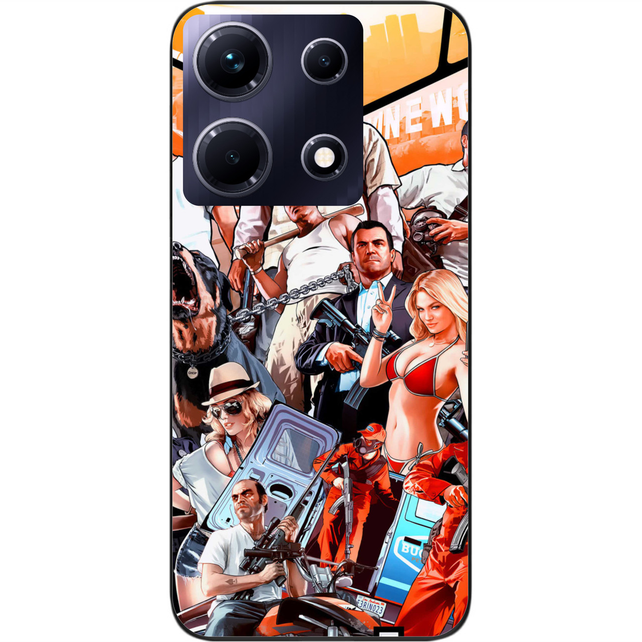 Силіконовий чохол Epik для Infinix Note 30 4G (X6833B) з картинкою Гра GTA