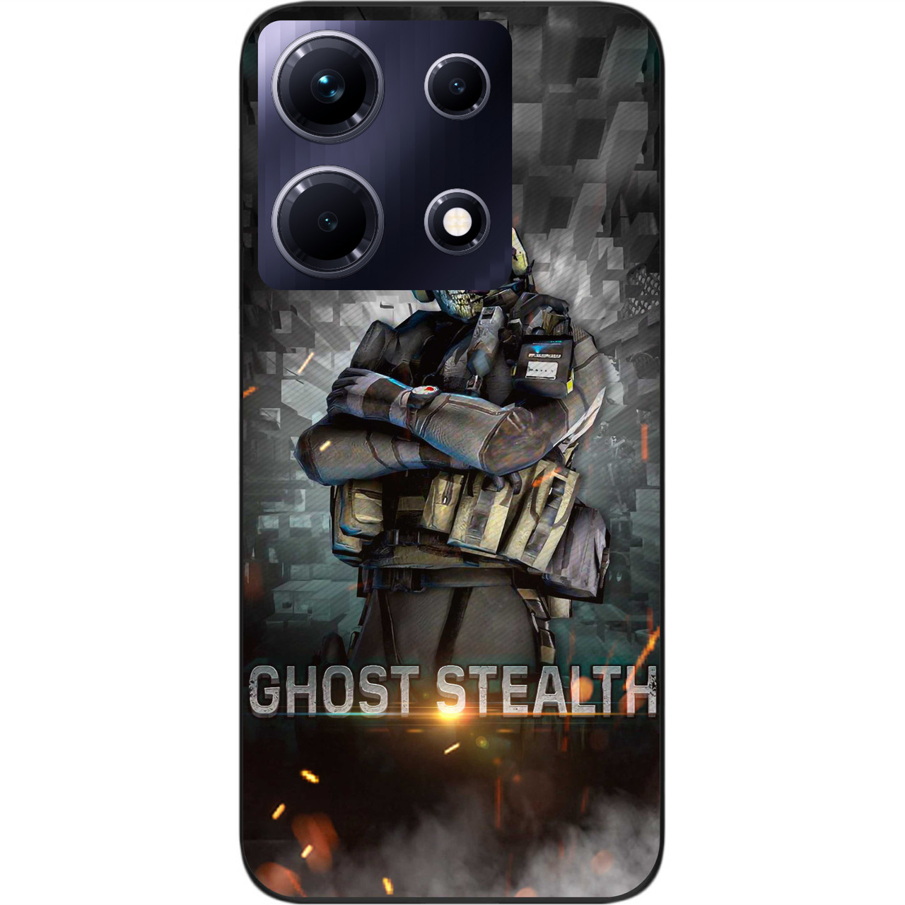 Чохол силіконовий Epik для Infinix Note 30 4G (X6833B) з картинкою Call of Duty Ghost Примара