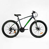 Велосипед Спортивный Corso «G-SPORT» 26" дюймов G-26235 (1) рама алюминиевая 17``, оборудование Shimano 21