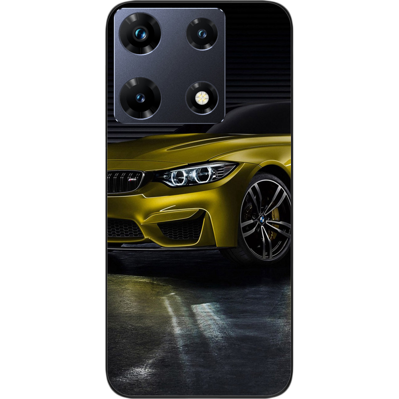 Силіконовий чохол Epik для Infinix Note 30 Pro 4G (X678B) з картинкою Жовта машина
