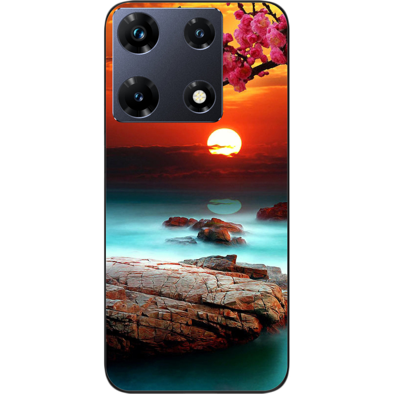 Силіконовий чохол бампер Epik для Infinix Note 30 Pro 4G (X678B) з картинкою Красивий захід