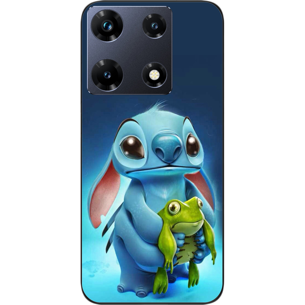 Силіконовий чохол бампер Epik для Infinix Note 30 Pro 4G (X678B) з картинкою Стіч