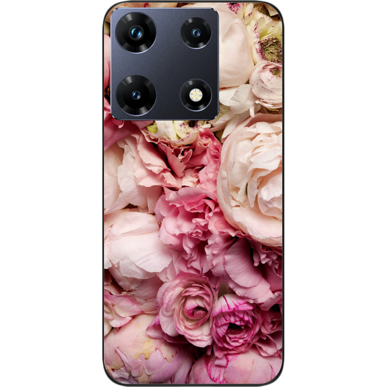 Чохол силіконовий Epik для Infinix Note 30 Pro 4G (X678B) з картинкою Півонії