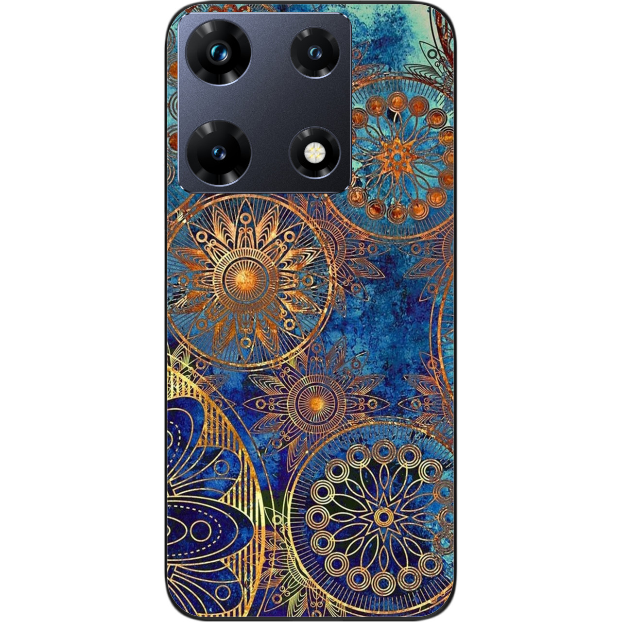 Силіконовий чохол Epik для Infinix Note 30 Pro 4G (X678B) з картинкою Круги вінтаж