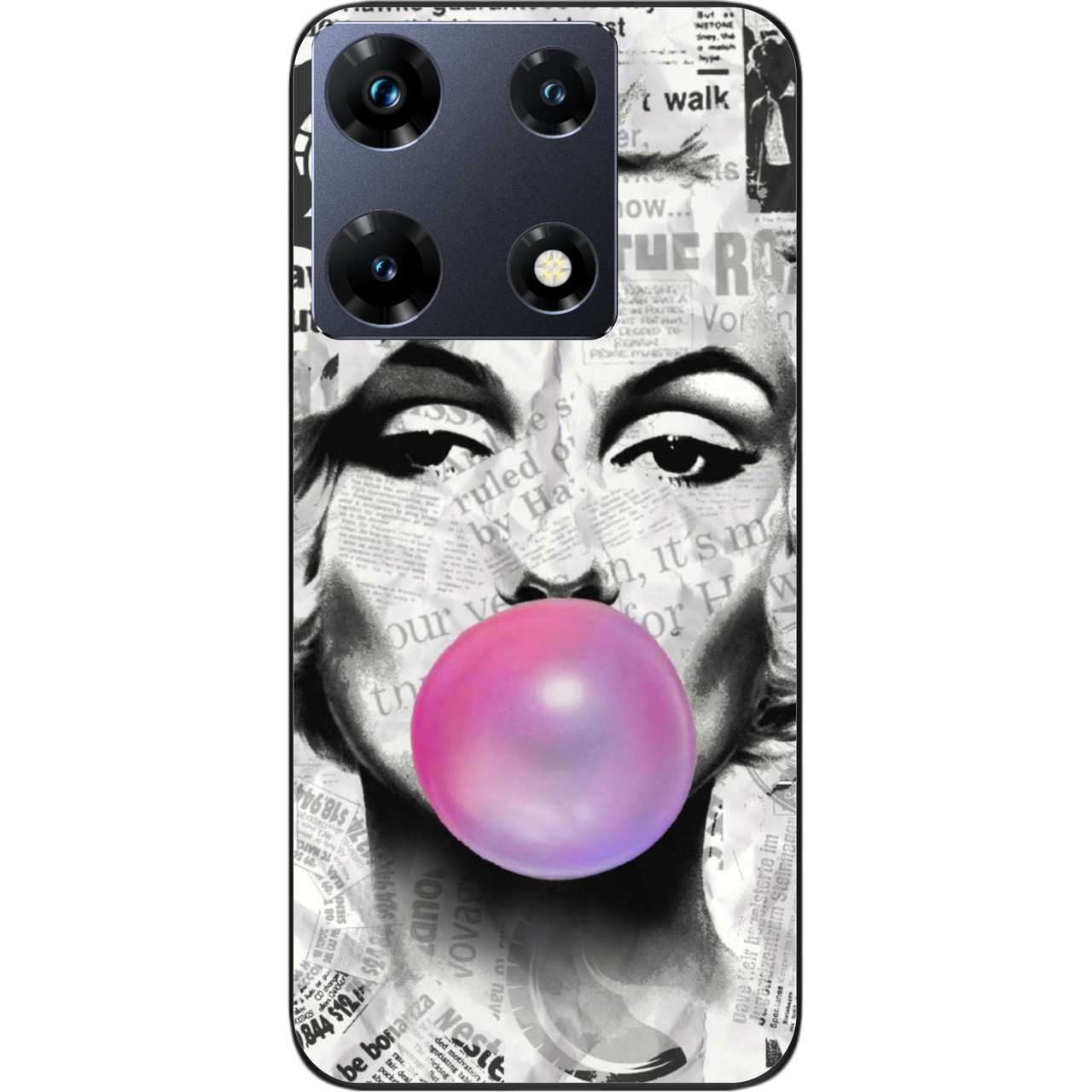 Силіконовий чохол Epik для Infinix Note 30 Pro 4G (X678B) з картинкою Монро
