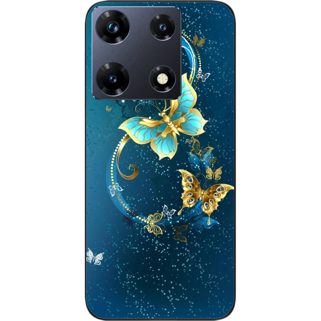 Силіконовий чохол Epik для Infinix Note 30 Pro 4G (X678B) з картинкою Метелики