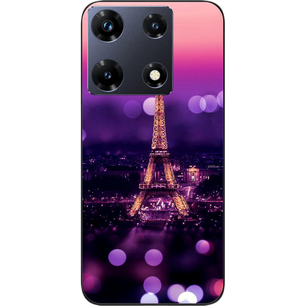 Силіконовий чохол Epik для Infinix Note 30 Pro 4G (X678B) з картинкою Париж вночі