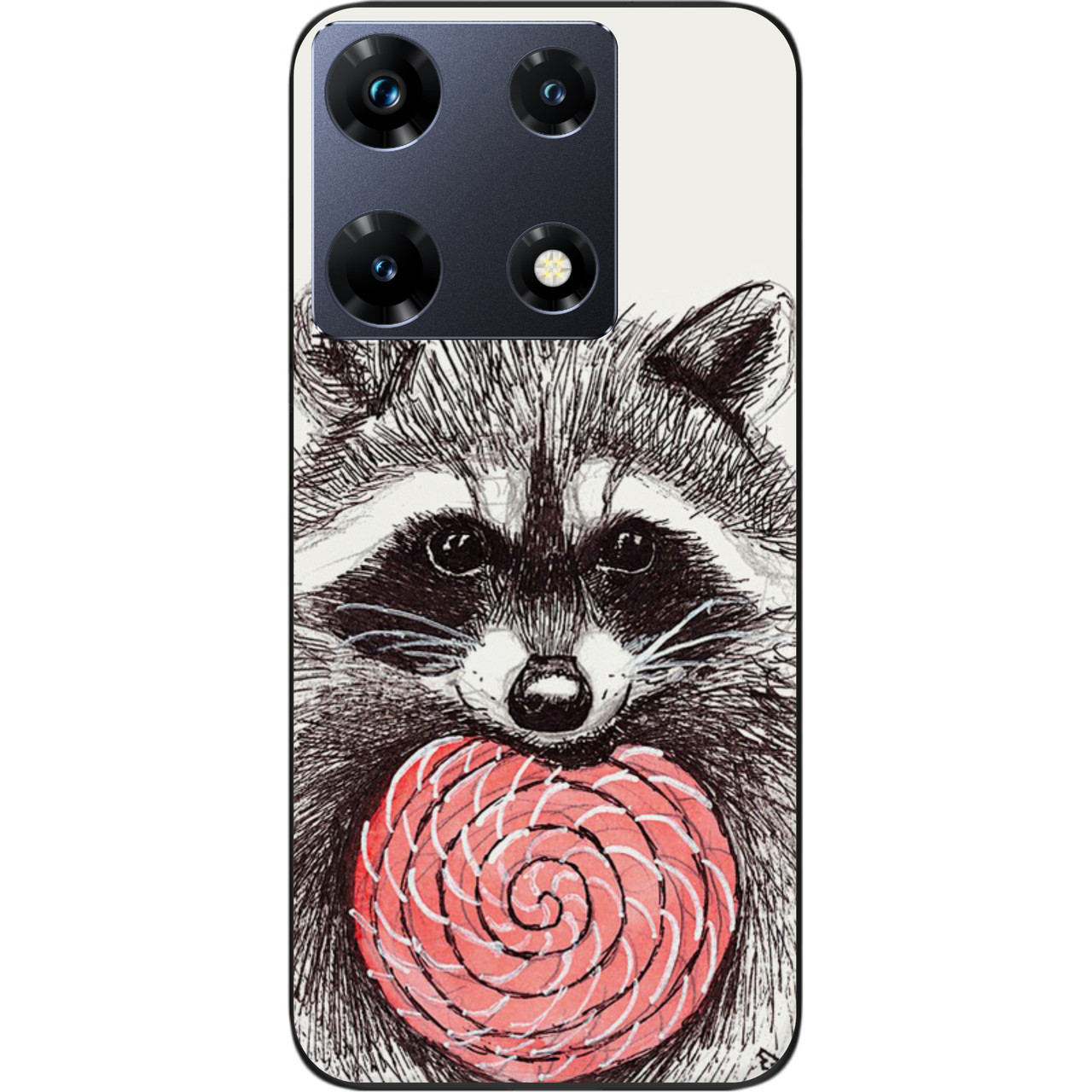 Силіконовий чохол Epik для Infinix Note 30 Pro 4G (X678B) з картинкою Єнот