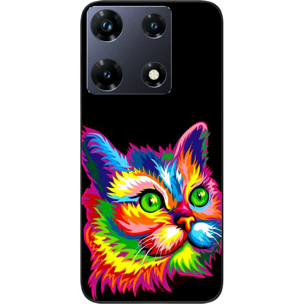 Силіконовий чохол Epik для Infinix Note 30 Pro 4G (X678B) з картинкою Яскравий кіт