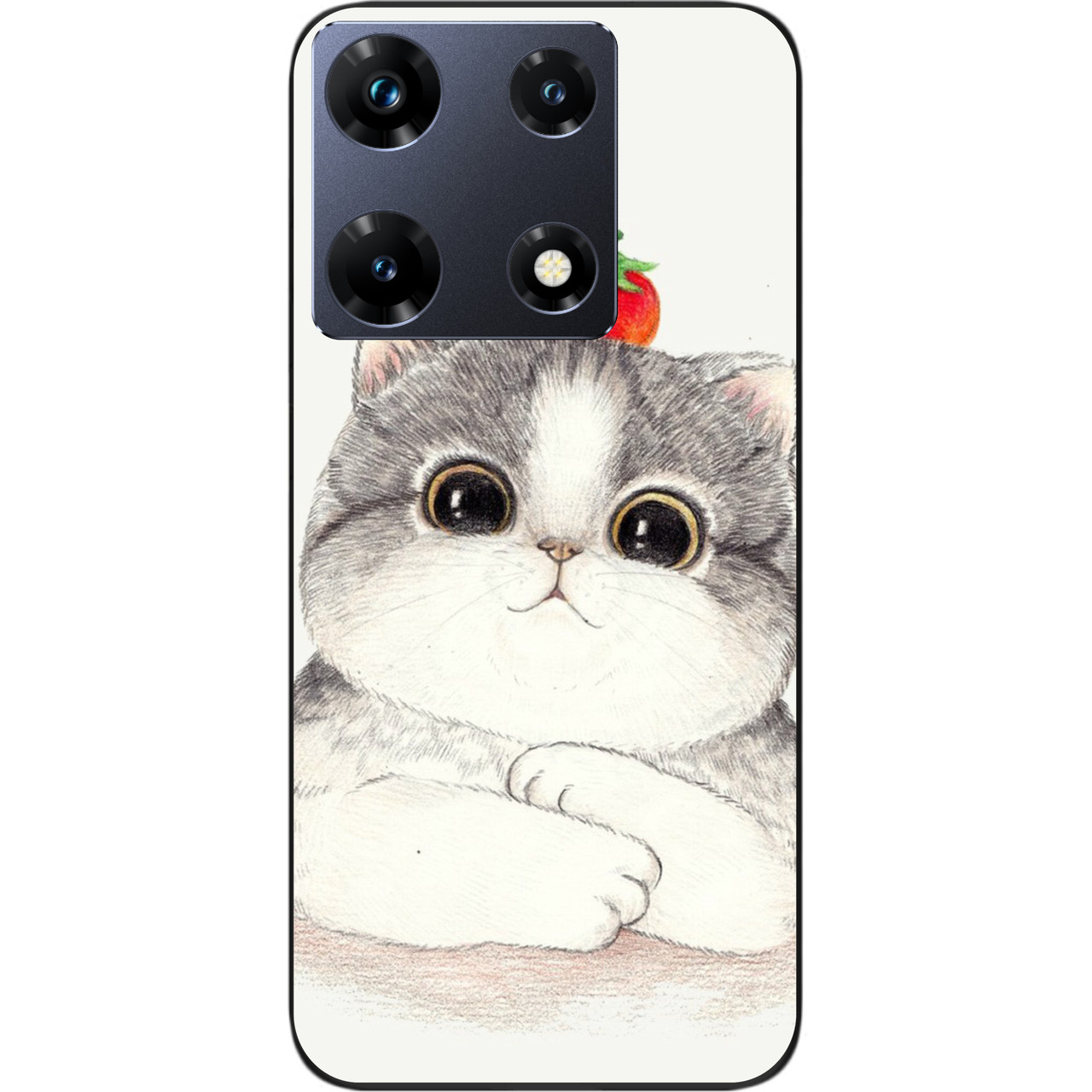 Силіконовий чохол Epik для Infinix Note 30 Pro 4G (X678B) з картинкою Кошеня