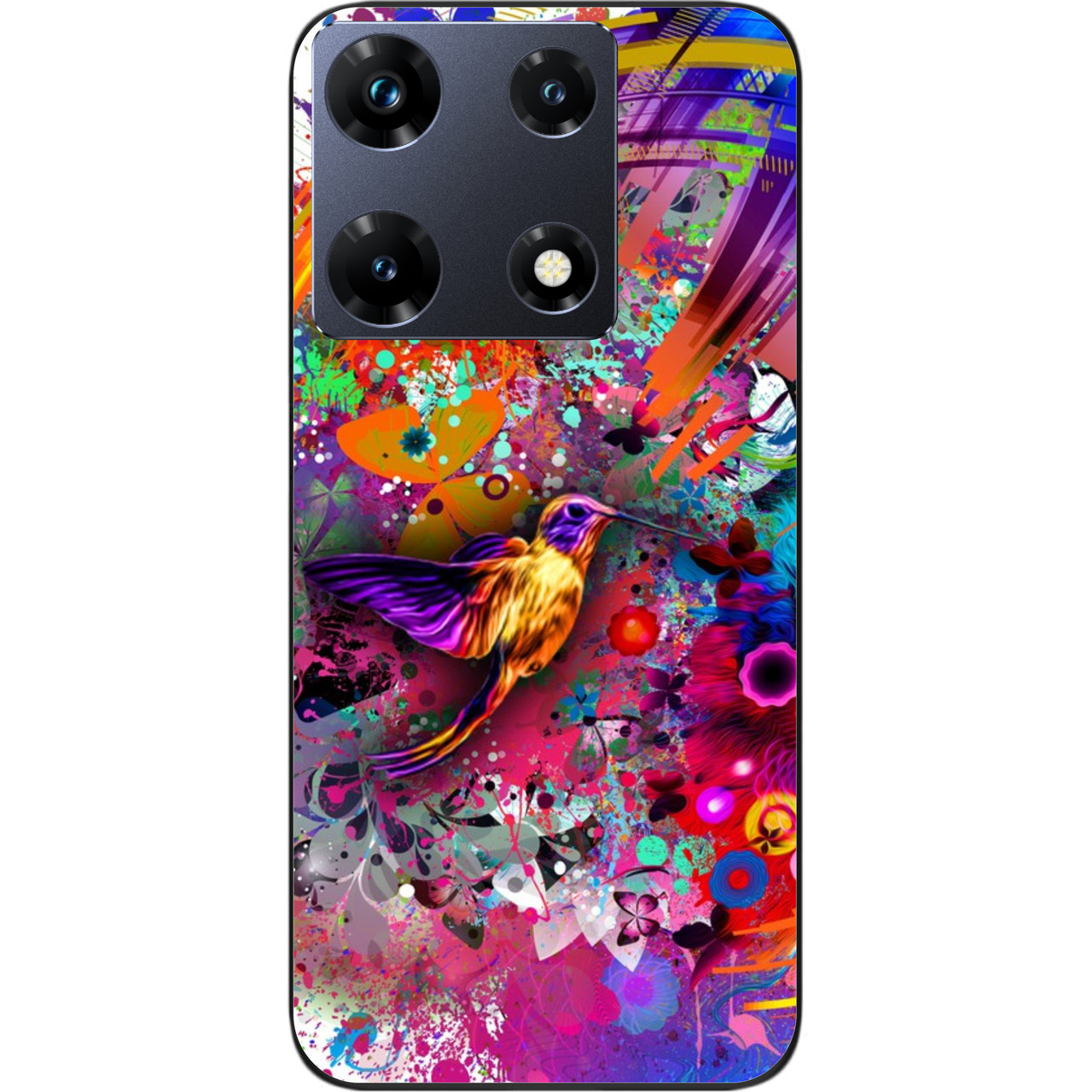 Силіконовий чохол бампер Epik для Infinix Note 30 Pro 4G (X678B) з картинкою Креатив