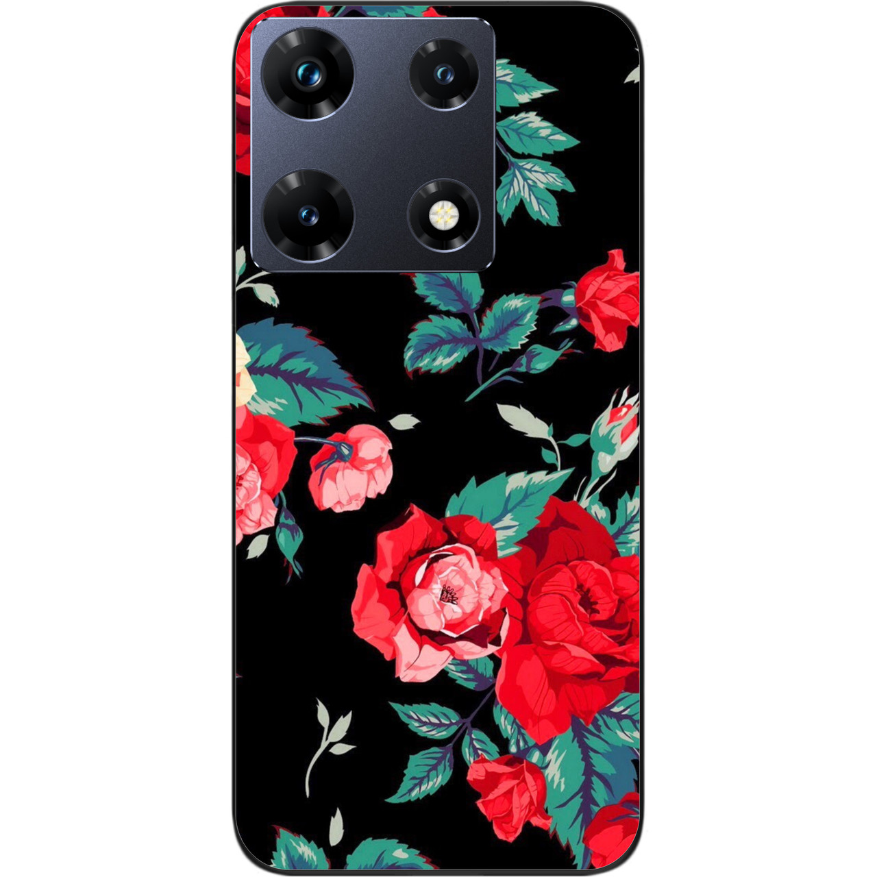 Силіконовий чохол бампер Epik для Infinix Note 30 Pro 4G (X678B) з картинкою Троянди