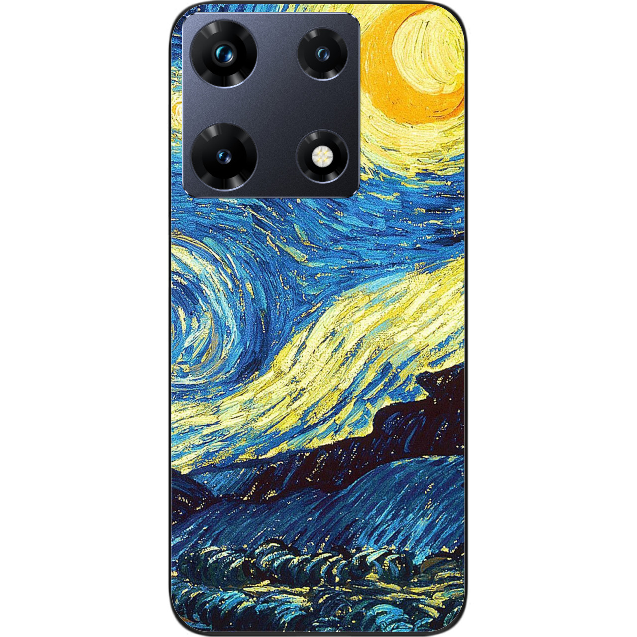 Силіконовий чохол Epik для Infinix Note 30 Pro 4G (X678B) з картинкою Місячна ніч