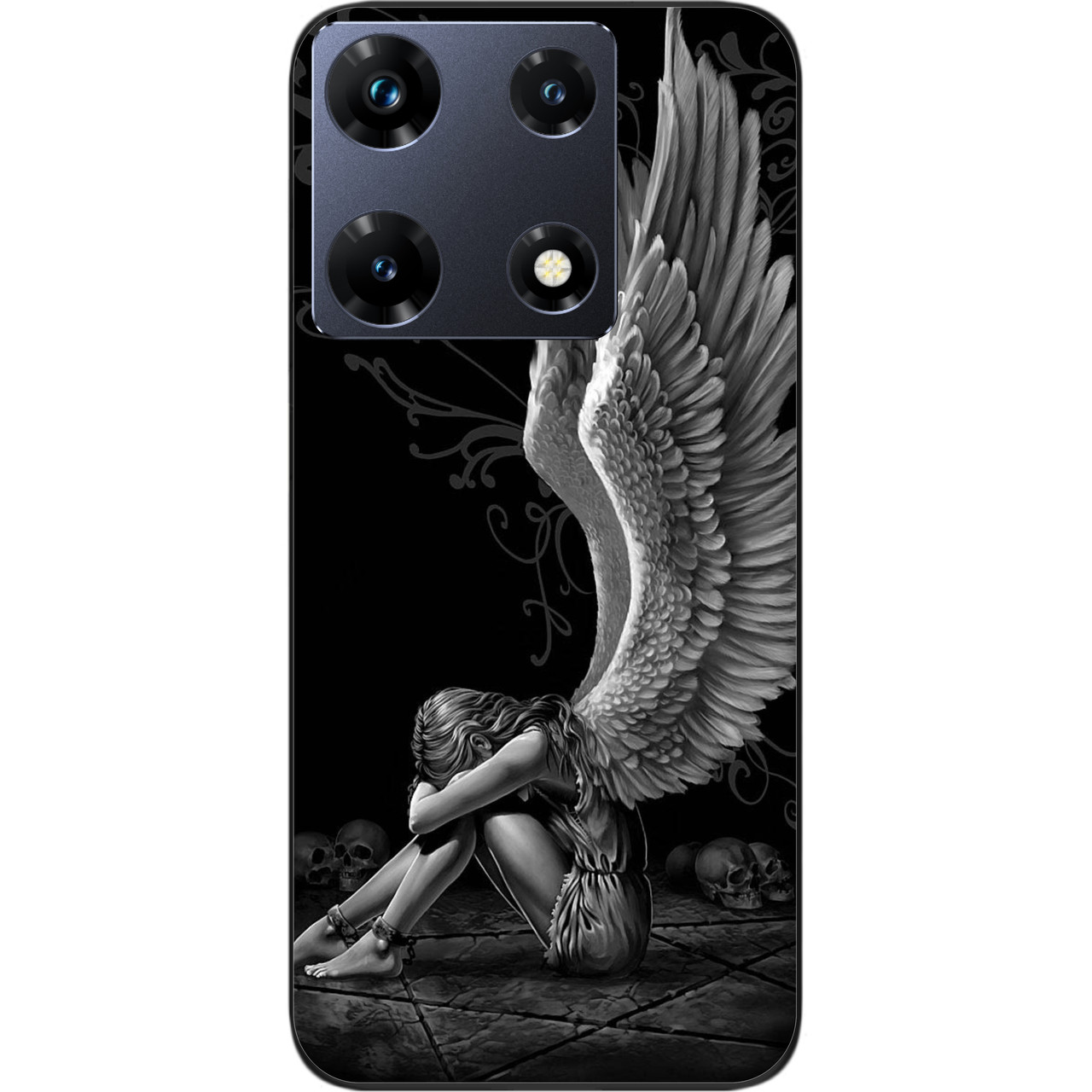 Силіконовий чохол Epik для Infinix Note 30 Pro 4G (X678B) з картинкою Ангел