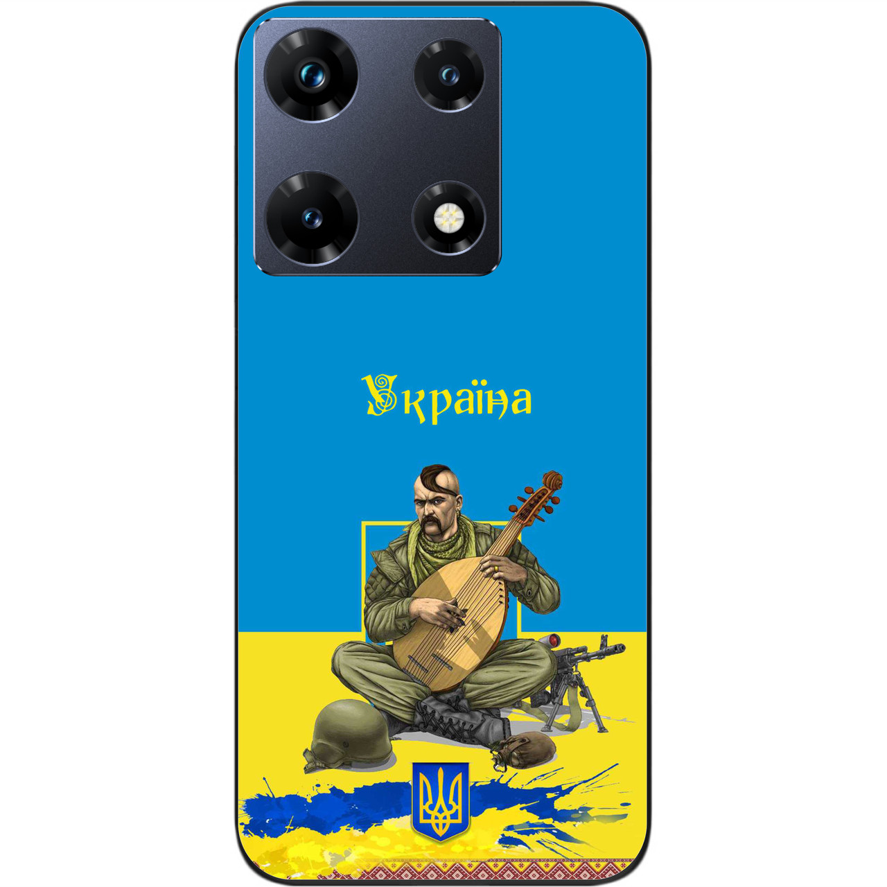 Силіконовий чохол Epik для Infinix Note 30 Pro 4G (X678B) з картинкою Козак
