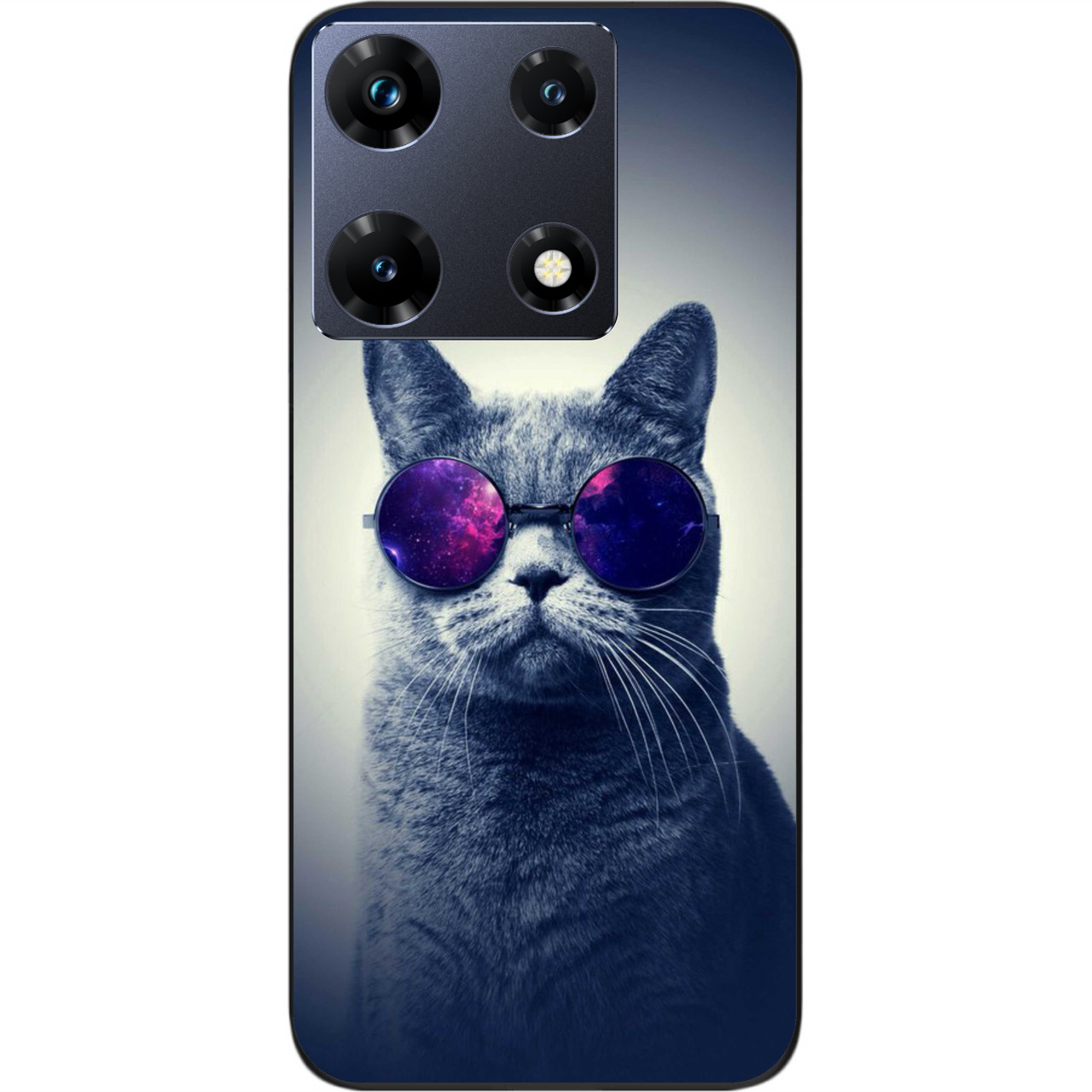 Силіконовий чохол Epik для Infinix Note 30 Pro 4G (X678B) з картинкою Сірий кіт