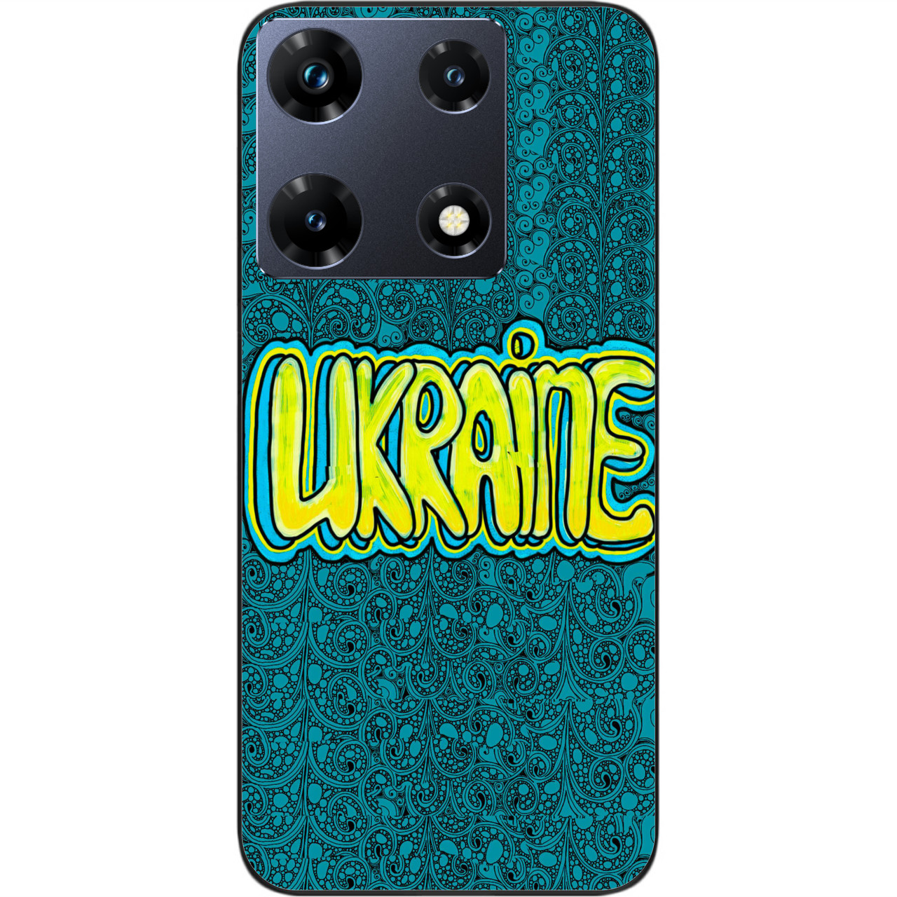 Силіконовий чохол Epik для Infinix Note 30 Pro 4G (X678B) з картинкою Графіті Україна