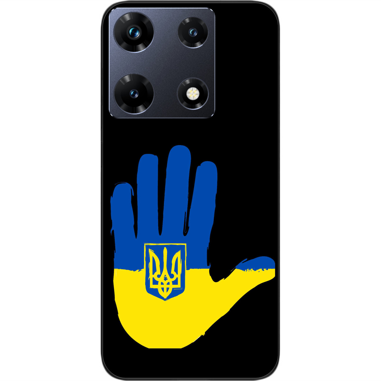 Силіконовий чохол Epik для Infinix Note 30 Pro 4G (X678B) з картинкою Рука з гербом
