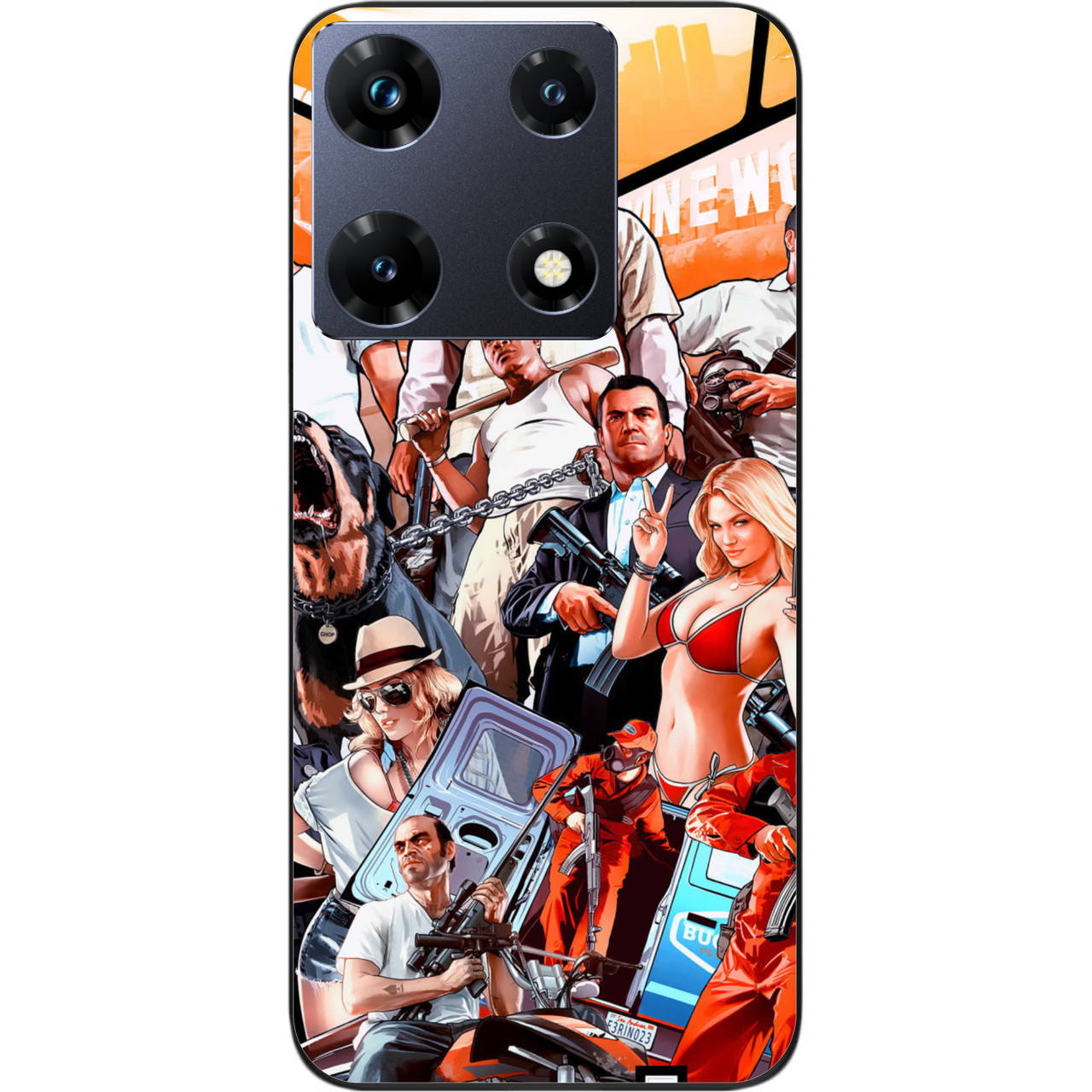 Силіконовий чохол Epik для Infinix Note 30 Pro 4G (X678B) з картинкою Гра GTA