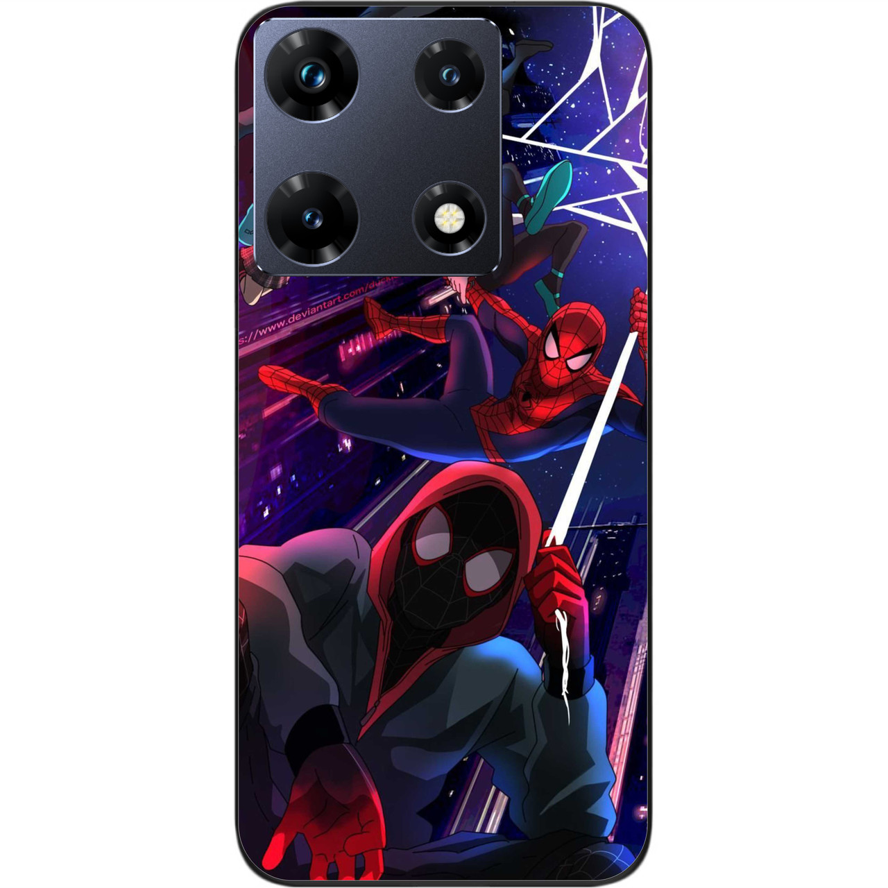 Силіконовий чохол Epik для Infinix Note 30 Pro 4G (X678B) з картинкою Павук Через Універсальні