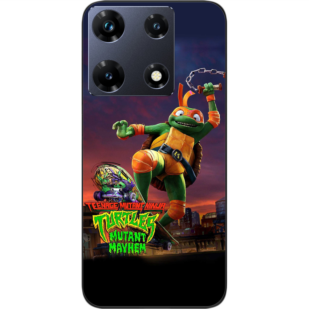 Силіконовий чохол Epik для Infinix Note 30 Pro 4G (X678B) з картинкою Черепашки-ніндзя Мікеланджело