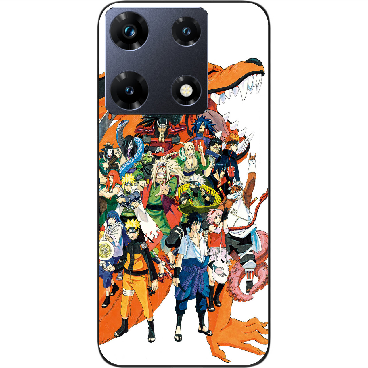 Силіконовий чохол Epik для Infinix Note 30 Pro 4G (X678B) з картинкою Наруто герої