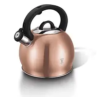 Чайник со свистком Berlinger Haus Rose Gold Metallic Line 3 литра цвет золотистый 1075BH