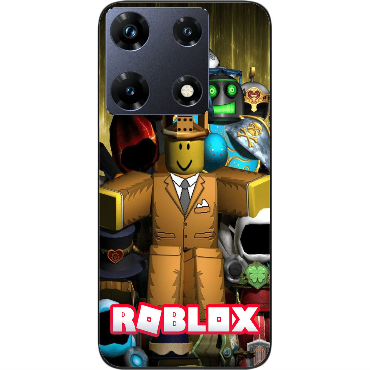 Силіконовий чохол бампер Epik для Infinix Note 30 Pro 4G (X678B) з картинкою Роблокс скін