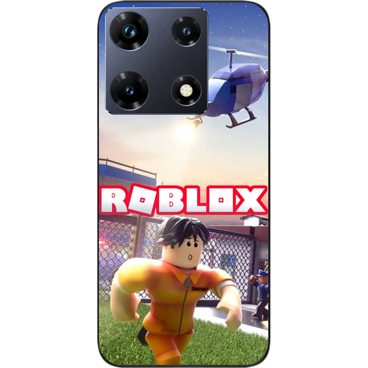 Силіконовий чохол бампер Epik для Infinix Note 30 Pro 4G (X678B) з картинкою Роблокс пагон