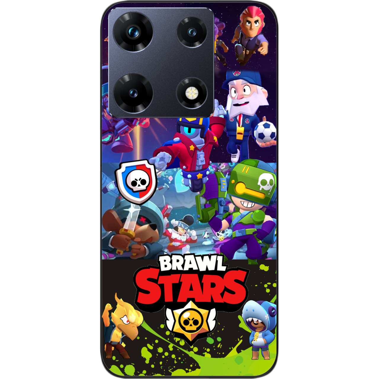 Чохол силіконовий Epik для Infinix Note 30 Pro 4G (X678B) з картинкою Бравл Силова Ліга