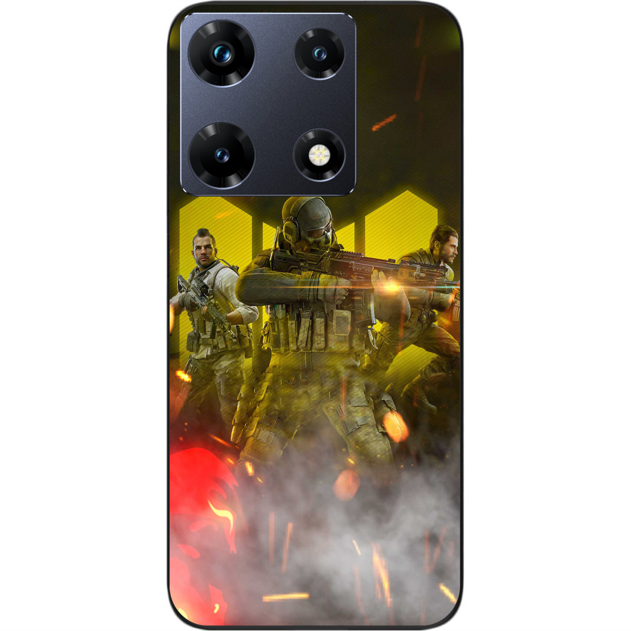 Чохол силіконовий Epik для Infinix Note 30 Pro 4G (X678B) з картинкою Call of Duty Команда
