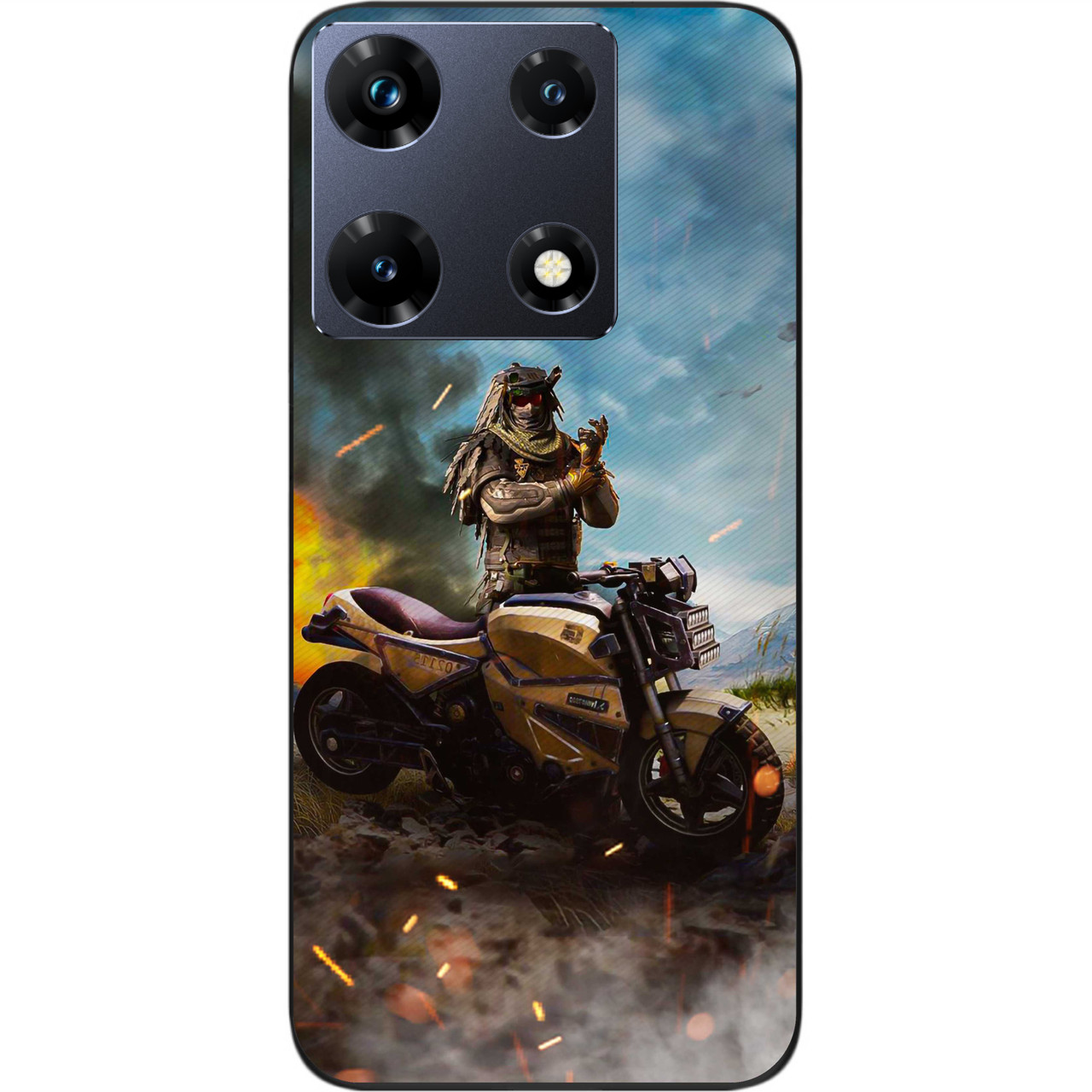 Чохол силіконовий Epik для Infinix Note 30 Pro 4G (X678B) з картинкою Call of Duty Phantom Фантом