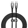 Кабель зарядний Baseus USB Type-C to USB Type-C 100 W Glimmer Series Fast Charge 2 м Black (CB000025), фото 6
