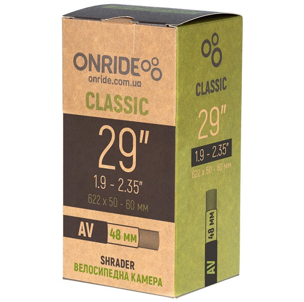 Велокамера 29х1.90-2.35 AV 48мм OnRide Classic Art 6101308