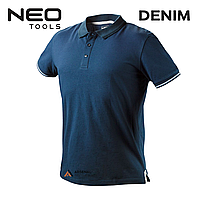 Рабочее поло мужское DENIM, размер XXL/56 NEO (81-606-XXL)