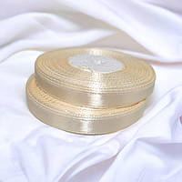 Стрічка атласна 0.9см Кремова (рулон 32 метри), А09-8-32