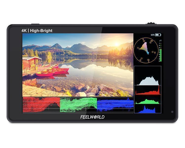 Накамерний монітор, дисплей FeelWorld LUT6E 6" дюймів, 1600 cd/m2, 4K, 3D LUT, (LUT6E)