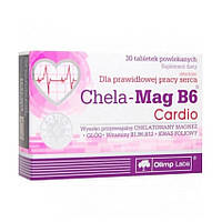 Витамины и минералы Olimp Chela-Mag B6 Cardio, 30 таблеток DS