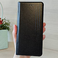 Чехол для xiaomi redmi Note 10 pro книжка подставка с магнитом и визитницей Mustang Case черный